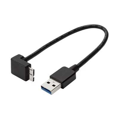 Açılı USB 3.0 Tip A Erkek - Mikro B Kablosu