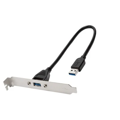 USB3.0 PCI Braketli Bir Erkek - Dişi Kablo
