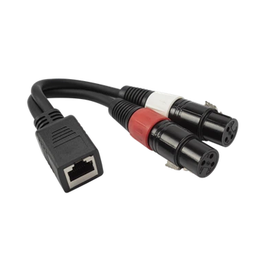 OEM RJ45 Dişi - Çift XLR Dişi Kablo